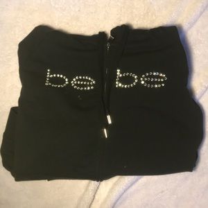 bebe zip up sweater